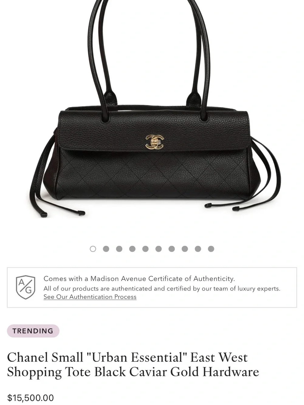 CHANEL Urban Essentials East West Shopping Tote Matthieu Blazy Shoulder Bag